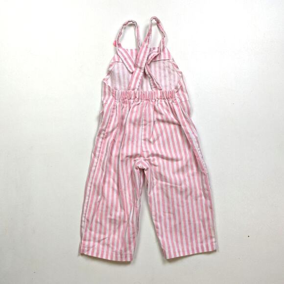 Vintage Catton Candy Overalls Baby Girls Size 6-9m Pink Bunny - Picture 4 of 5